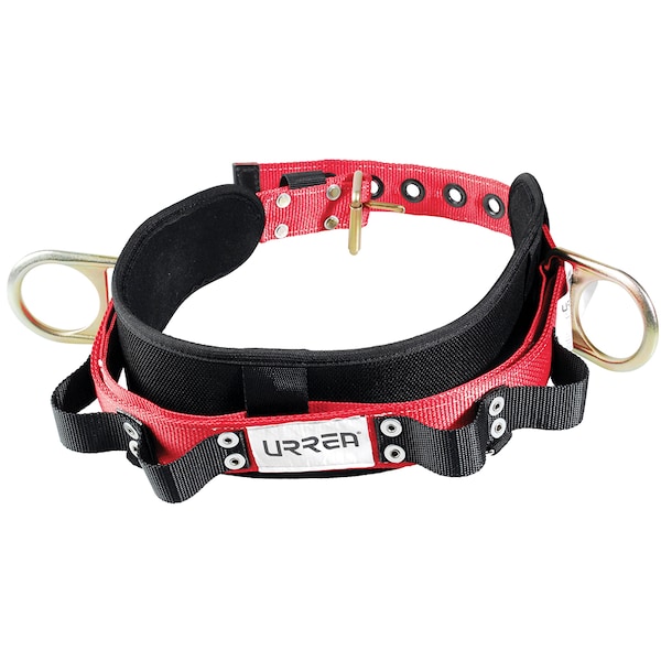Lineman Belt, 2 D-Rings, Hips Location, Includes Padding: Yes , 36